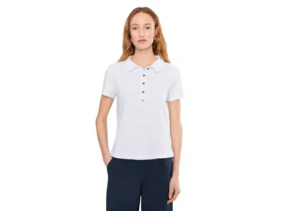 Mod-o-doc Short Sleeve Boxy Polo T-shirts In White