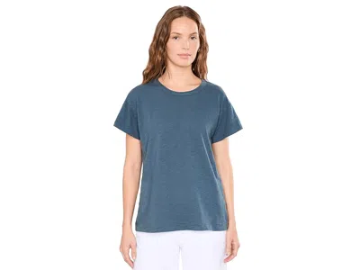 Mod-o-doc Short Sleeve Crew Neck Favorite Tee Women's Clothing Night Orchid: Lg (us 12-14) In Blue