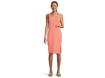 Mod-o-doc Side Split Tank Top Dress In Pink