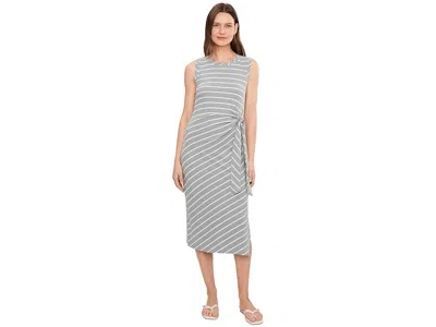 Mod-o-doc Side Tie Midi Tank Top Dress In Blue