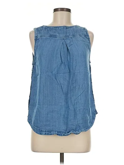 Pre-owned Mod-o-doc Sleeveless Blouse In Blue