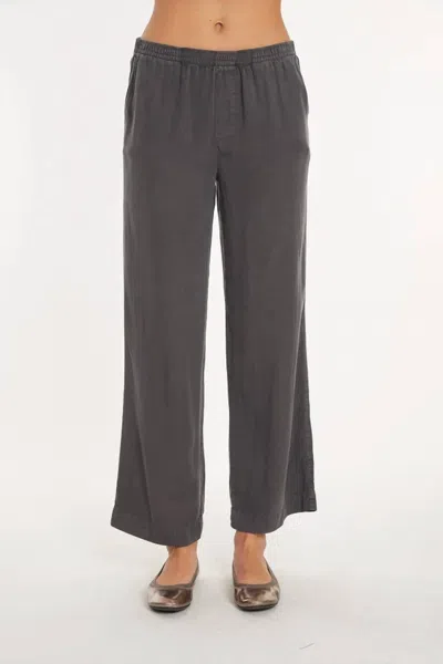 Mod-o-doc Wide Leg Pant In Washed Ebony In Multi