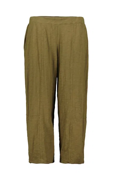 Mod-o-doc Women's Elastic Waist Gauze Lantern Barrel Cut Pants In Shadow Fern In Multi