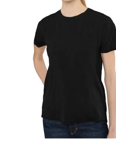 Mod-o-doc Women's Short Sleeve Crew Sweater In Bk In Black