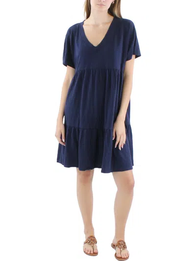 Mododoc Womens Jersey Dolman Midi Dress In Blue
