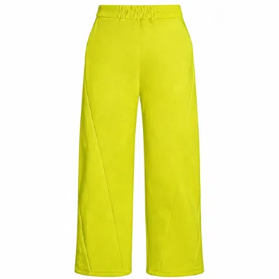 Modrn Studio Green / Yellow Ultra-soft Women's Cotton Sweatpants - Neon In Multi