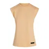 Modrn Studio Yellow / Orange / Neutrals Ultra-soft Women's Cotton Structured Tank - Peach
