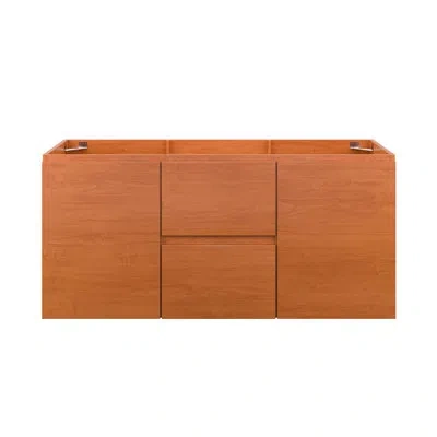 Modway 47" Wall Mounted Double Bathroom Vanity Base Only In Orange