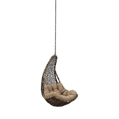 Modway Abate Outdoor Patio Swing Chair Without Stand In Neutral