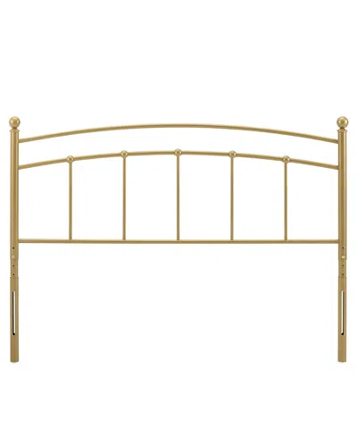 Modway Abigail Metal Headboard In Gold
