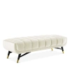 Modway Adept 60 Performance Velvet Bench In Ivory
