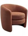 Modway Affinity Upholstered Accent Chair In Brown