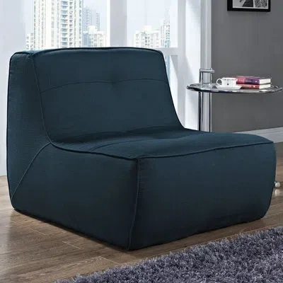 Modway Align Upholstered Armchair In Navy