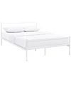 Modway Alina Platform Steel Bed Frame In White