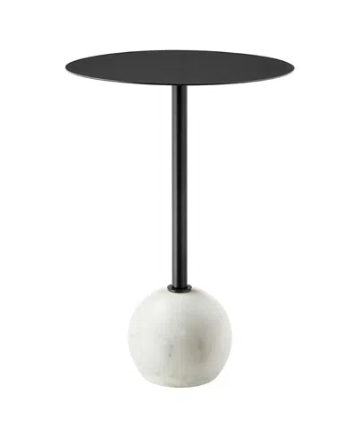 MODWAY ALIZA ROUND MARBLE SIDE TABLE