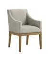 Modway Alton Fabric Upholstered Dining Armchair In Gray