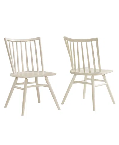 Modway Alvar Spindle Back Dining Side Chairs Set Of 2 In Neutral
