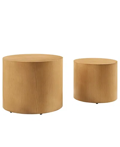 Modway Amani Round Nesting Coffee Tables, Set Of 2 In Multi