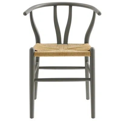 Modway Amish 32" Wood Dining Accent Chair In Light Gray,light Gray