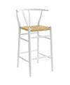 Modway Amish Wood Bar Stool In White