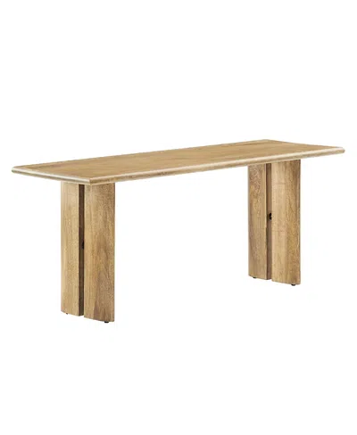Modway Amistad 46" Wood Bench In Brown