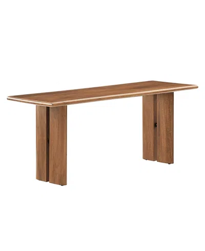 Modway Amistad 46" Wood Bench In Brown