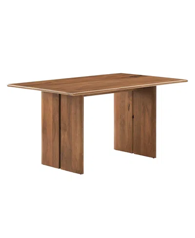 Modway Amistad 60 Wood Dining Table In Brown