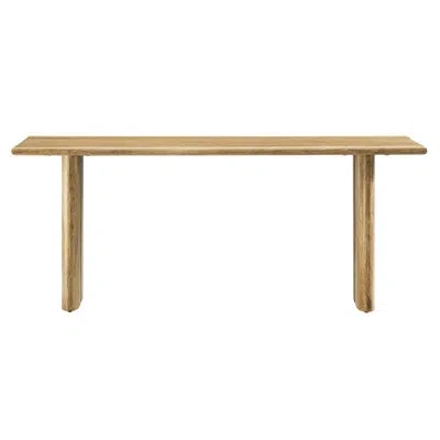 Modway Amistad Wood Bench In Oak