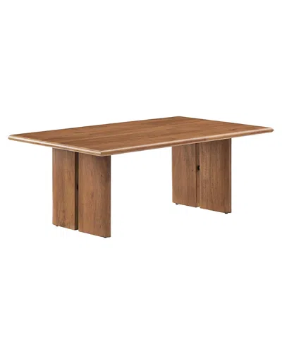Modway Amistad Wood Coffee Table In Brown