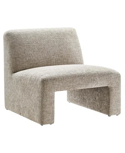 Modway Amita Chenille Upholstered Accent Chair In Neutral