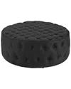 Modway Amour Ottoman In Black