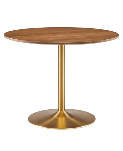 Modway Amuse 40" Dining Table In Gold
