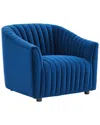 Modway Announce Performance Velvet Channel Tufted Armchair
