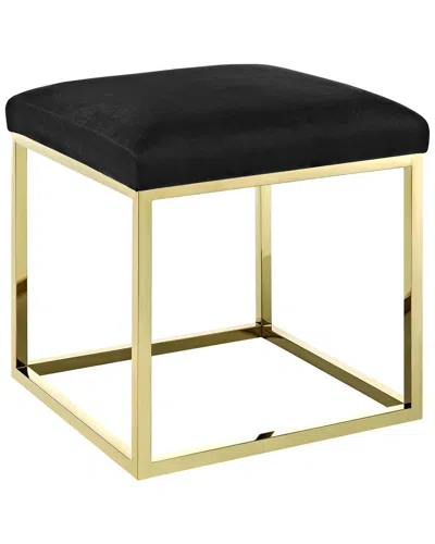 Modway Anticipate Ottoman Gold Black In Multi
