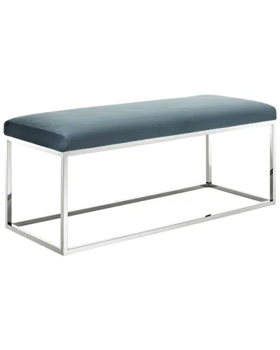 Modway Anticipate Performance Velvet Bench In Blue
