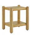 Modway Arcus Rectangular 2-tier Side Table In Brown
