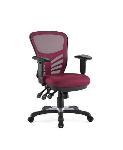 Modway Articulate Mesh Office Chair In Red