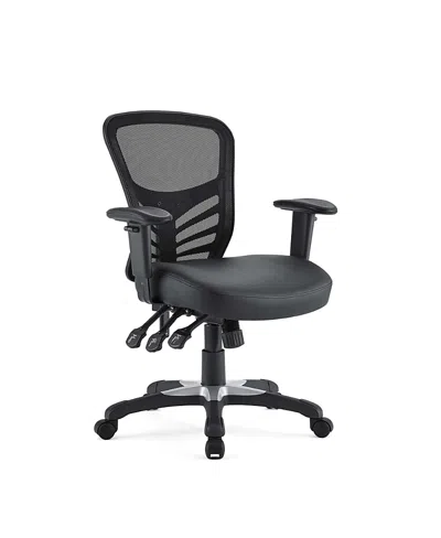 Modway Articulate Vinyl Office Chair In Black