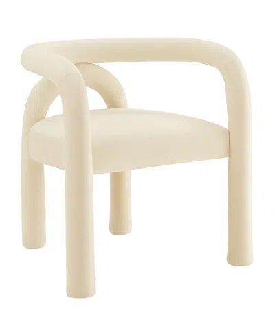 Modway Astrid Performance Velvet Dining Chair In Neutral
