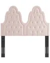 Modway Augustine Tufted Performance Velvet King/california King Headboard In Pink