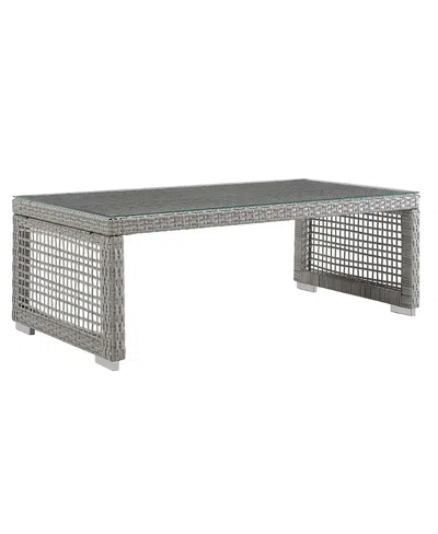 Modway Aura Rattan Outdoor Patio Coffee Table In Multi