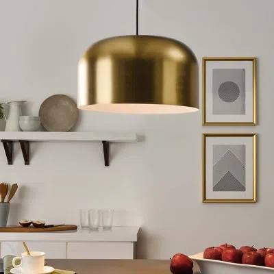 Modway Avenue 1-light Pendant Light In Satin Brass