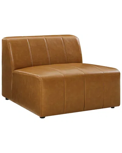 Modway Bartlett Armless Chair In Brown
