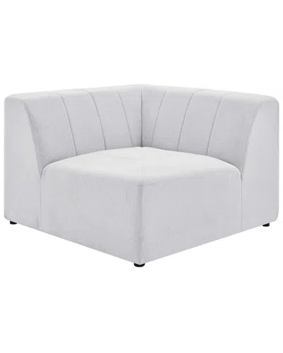 Modway Bartlett Fabric Corner Chair In White