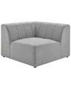 Modway Bartlett Upholstered Corner Chair In Gray
