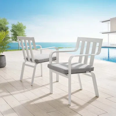 Modway Baxley Outdoor Patio Aluminum Armchair By  In Gray