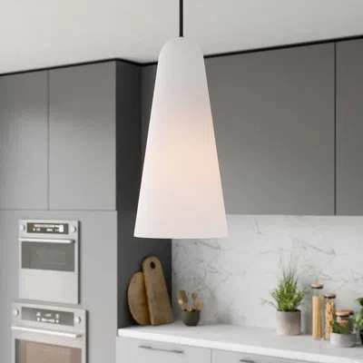 Modway Beacon 1-light Pendant Light In Black