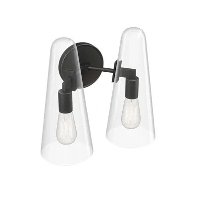 Modway Beacon 2-light Wall Sconce In Black