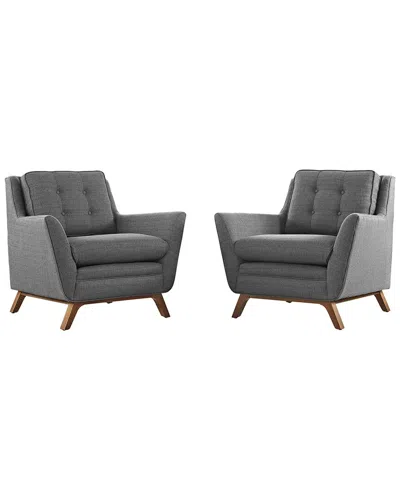 Modway Beguile 2pc Upholstered Fabric Living Room Set