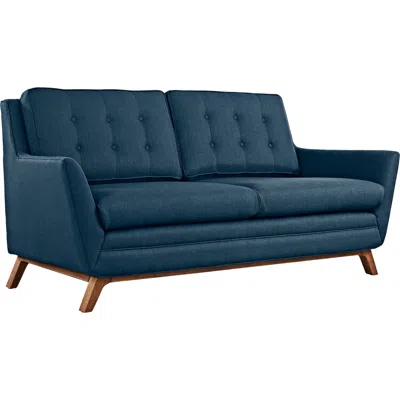 Modway Beguile 71 1/2" Wide Azure Fabric Tufted Loveseat